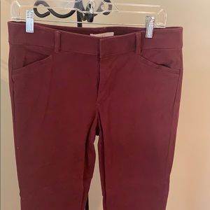 Maroon Loft Pants - Never Worn